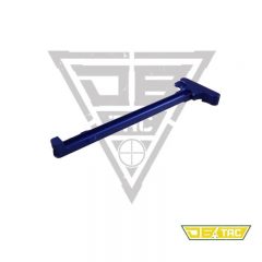 Aluminum 1022 10-22 Extended Grooved Round Charging Handle RED Anodized 