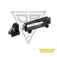 DB TAC Detachable Carry Handle Dual Aperture A2 Rear Sight with Low Profile Front Sight – Black Aluminum