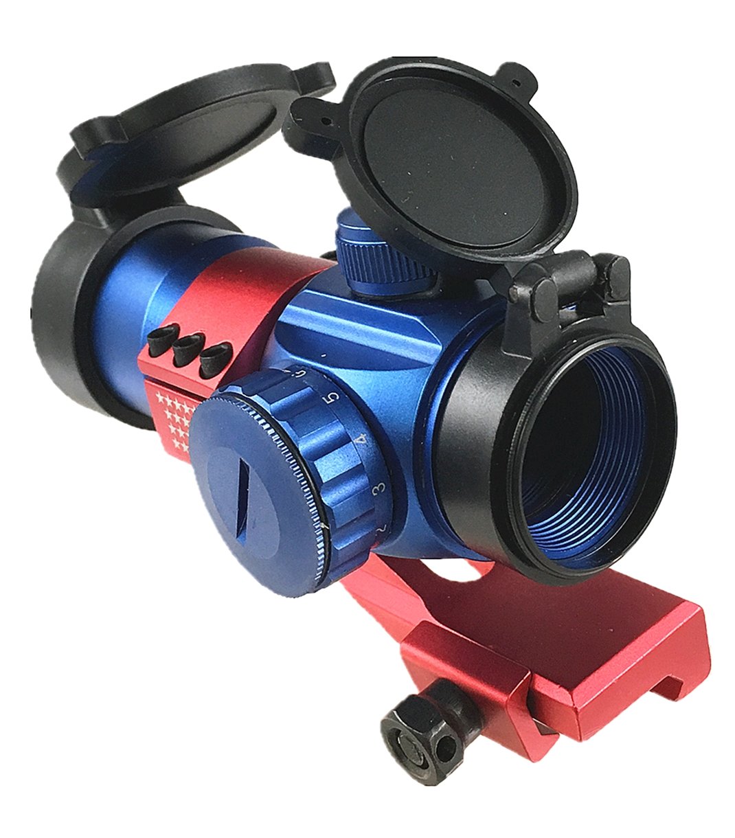 US SELLER 1x30 Dot Sight,Red,Green and Blue Illumination with Cantilever Mount 