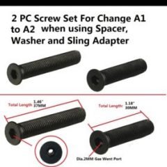 DB TAC A1/A2 Fixed Stock Buffer Screw Set – 1.4 inch and 1.2 inch Screws for Spacer / Adapter