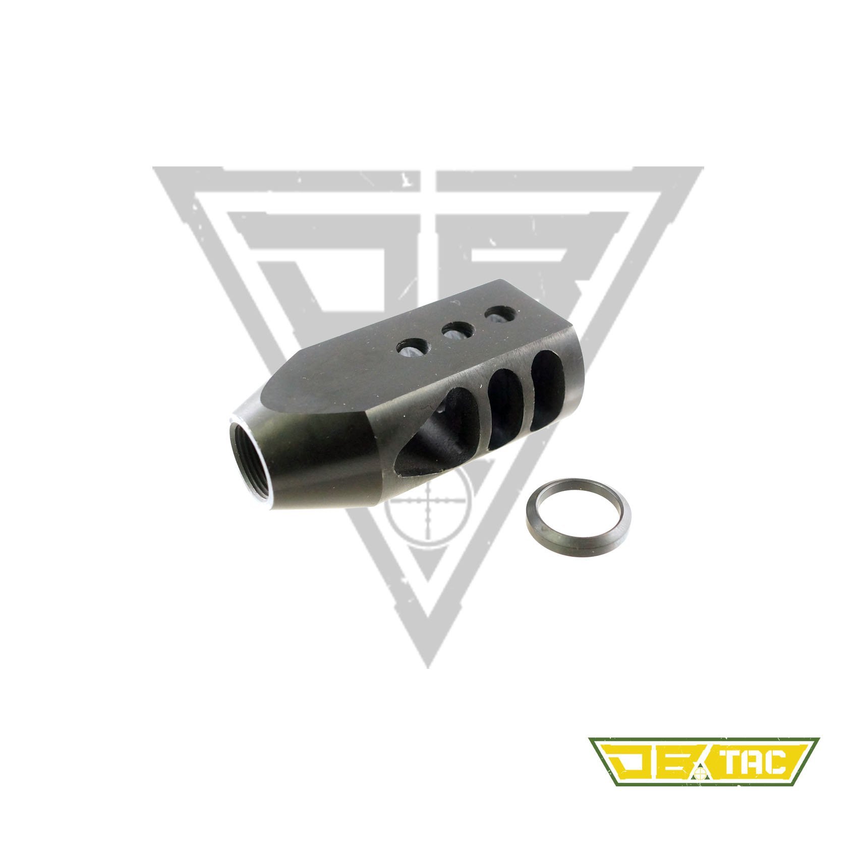 US SELLER!! Steel 458 Tanker Style Competition Muzzle Brake 5/8x32 Thread 