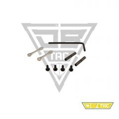 DB TAC Anodized Sliver Color Anti Rotation Walk Pins Kit Set .154" .22LR/.223/5.56/.308 Style AR 15/10