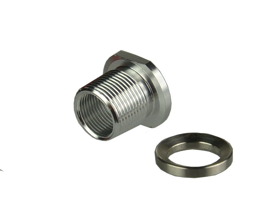 WUTONG 2-Pack Stainless Steel Thread Adapter - Converts 1/2x28 TPI To 5/8x24 TPI Muzzle Threads - OFI053-Steel