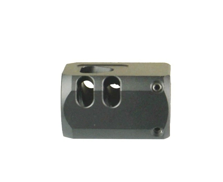 DB TAC 9/16x24 TPI Muzzle Brake Compensator Black Anodized Aluminum for .40 / .45 Caliber - Image 4