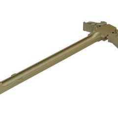 DB TAC Ambidextrous Charging Handle – Tan Anodized Aircraft Aluminum for .223 / 5.56 / 9mm – Left/Right Hand Compatible