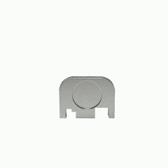 DB TAC Aluminum Silver Color Rear Cover Plate for GLOCK - Fits Most Models (Except G42, G43, Gen. 5)