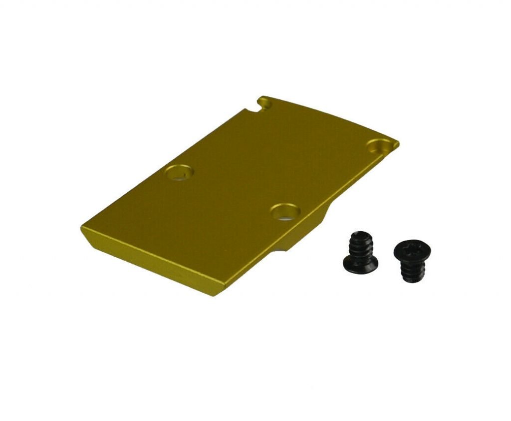 Black Anodized Aluminum RMR Cover Plate For Glock Slides | Fits Trijicon, No Boss Cut