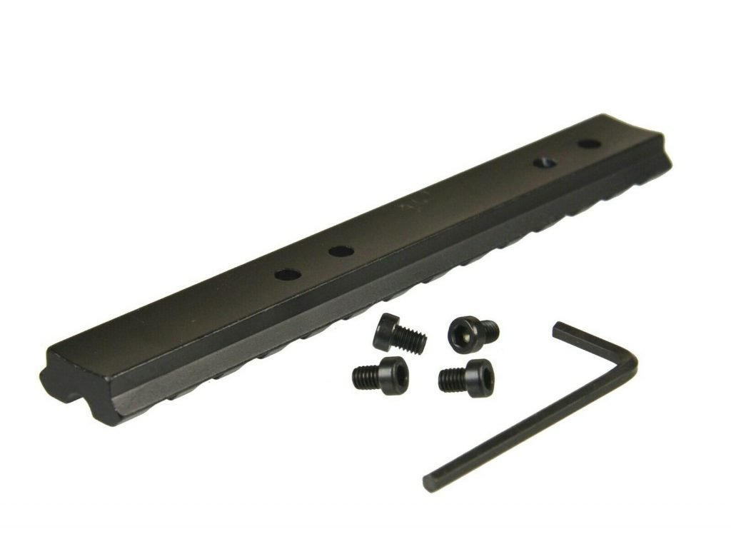 Black Picatinny/Weaver Rail Mount For Mossberg 500 & 590 Shotguns - Aluminum Scope Sight Mount