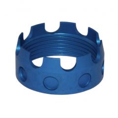 DB TAC Blue Color Aluminum Castle Nut For AR .223/5.56/.308 Buffer Tube Receiver End Plates