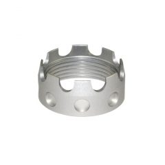 DB TAC Silver Color Aluminum Castle Nut For AR .223/5.56/.308 Buffer Tube Receiver End Plates