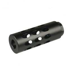 DB TAC Aluminum Black Color Muzzle Brake Compensator 5/8x24 TPI Thread For 6.5 Creedmoor