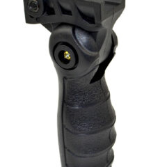 DB TAC Tactical Folding Foregrip 5 Position Vertical Grip Black Polymer with Storage Compartment