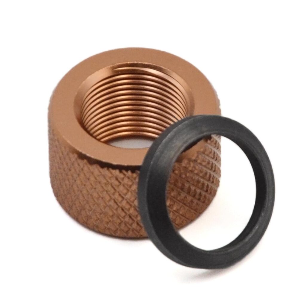 DB TAC 5/8x24 TPI Thread Barrel Thread Protector, Aluminum Brown Color ...