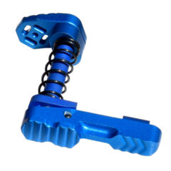 DB TAC AR-15 Ambidextrous Extended Modular Magazine Release & Catch Button, Dark Blue