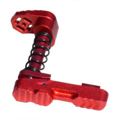DB TAC AR-15 Ambidextrous Extended Modular Magazine Release & Catch Button, Red