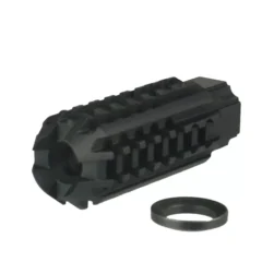 DB TAC Aluminum Skeleton Muzzle Brake Compensator For Ruger PC Carbine 9mm Black Color 1/2”x28 Thread