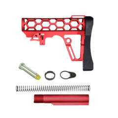 DB TAC Skeletonized Mil-Spec Stock Assembly - Red Color