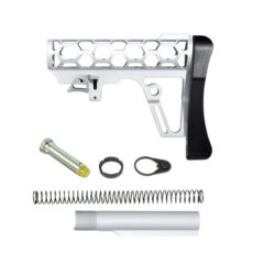 DB TAC Skeletonized Mil-Spec Stock Assembly - Silver Color