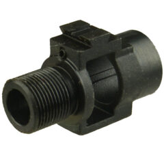 DB TAC M14 / M1A Thread Adapter – 5/8-24 TPI Thread Steel Adapter w/ USGI Dovetail Front Sight Fit