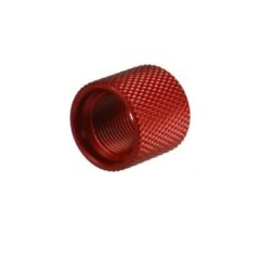 DB TAC 1/2x28 TPI Thread Barrel Thread Protector, Aluminum Red Color