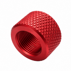 DB TAC 5/8x24 Thread Barrel Thread Protector, Aluminum Red Color