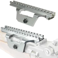 DB TAC Silver Color Low Profile Picatinny / Weaver Rails Mount Aluminum, For M14A1 Model .308