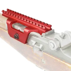 DB TAC Red Color Low Profile Picatinny / Weaver Rails Mount Aluminum, For M14A1 Model .308