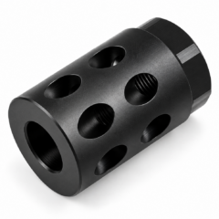 DB TAC Aluminum 1/2x28 TPI Thread Muzzle Brake Compensator For CMMG 5.7x28 , Black Color