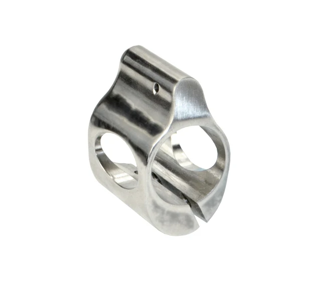 DB TAC Stainless Steel .750 Low Profile Gas Block with Roll Pin for Quad Rail Rifle - Image 3