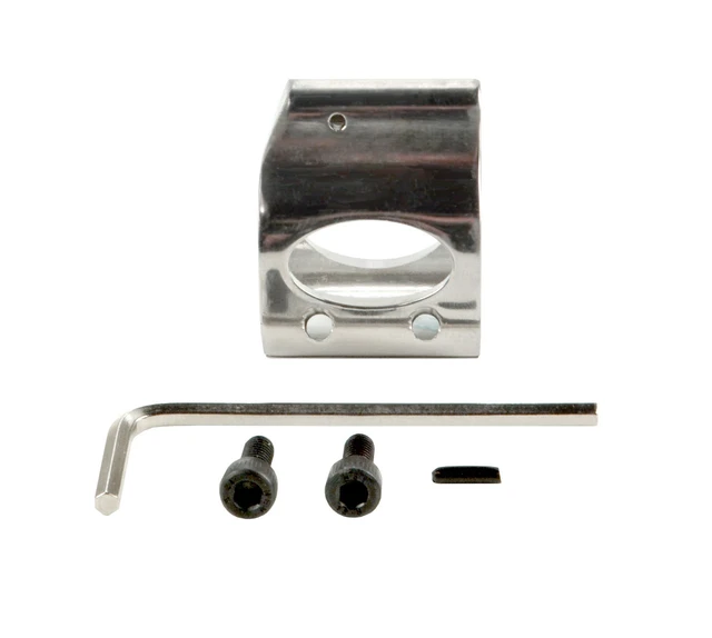 DB TAC Stainless Steel .750 Low Profile Gas Block with Roll Pin for Quad Rail Rifle - Image 4