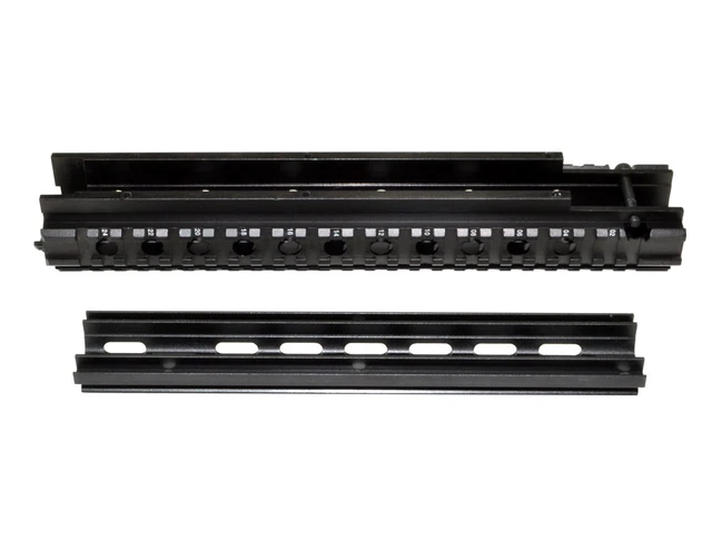 DB TAC FN/FAL 2-Piece Quad Rail Handguard Forend – AR Style Picatinny Rail, Black Aluminum - Image 2