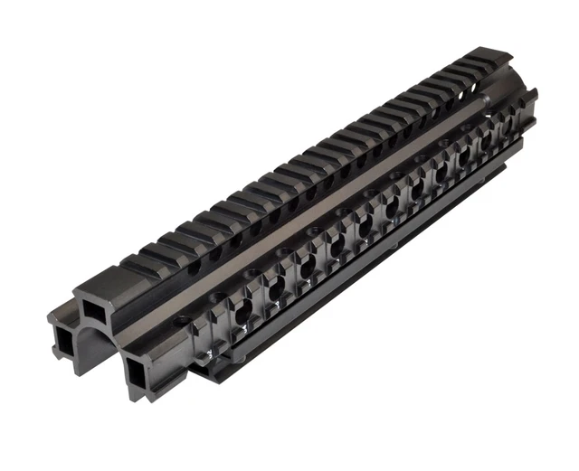 DB TAC FN/FAL 2-Piece Quad Rail Handguard Forend – AR Style Picatinny Rail, Black Aluminum