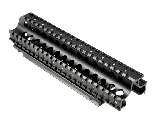 DB TAC Saiga AK 7.62x39 Quad Rail Handguard 2-Piece Picatinny – Aluminum Black - Image 8