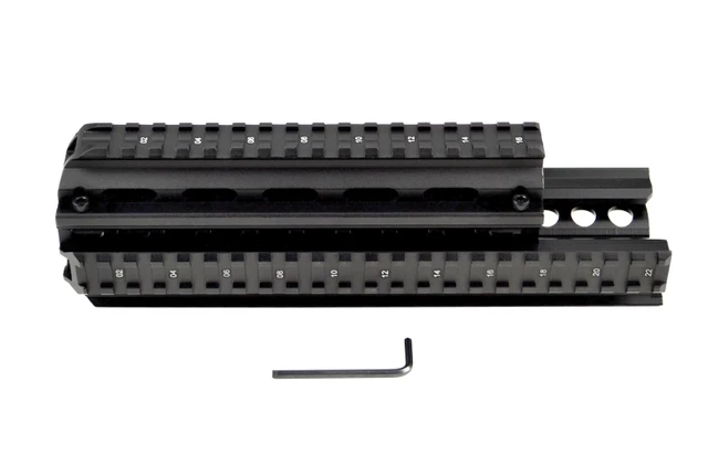 DB TAC Saiga AK 7.62x39 Quad Rail Handguard 2-Piece Picatinny – Aluminum Black - Image 9