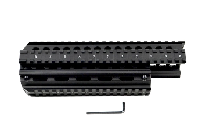 DB TAC Saiga AK 7.62x39 Quad Rail Handguard 2-Piece Picatinny – Aluminum Black - Image 10
