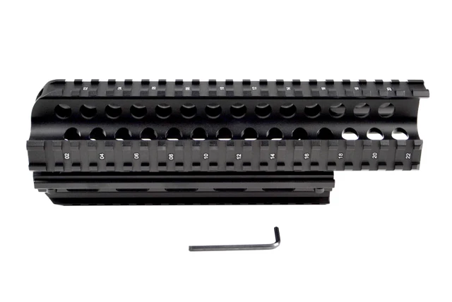 DB TAC Saiga AK 7.62x39 Quad Rail Handguard 2-Piece Picatinny – Aluminum Black - Image 11