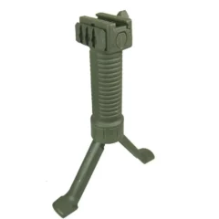 DB TAC OD Green Color Vertical Foregrip Bipod – Polymer Grip Pod w/ Steel Reinforced Legs Picatinny Rail Mount