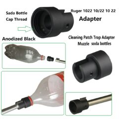 DB TAC Black Cleaning Patch Trap Adapter for Ruger 10/22 .22LR / .22 – Non-Threaded Barrel