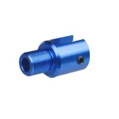 DB TAC Aluminum 1/2x28 TPI .22LR Muzzle Thread Adapter for Henry U.S. Survival AR-7 ,Blue