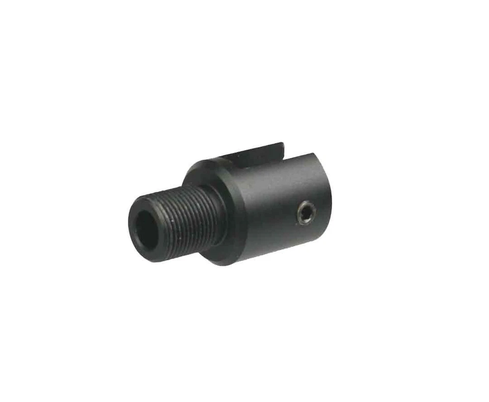 DB TAC Aluminum 1/2x28 TPI .22LR Muzzle Thread Adapter for Henry U.S. Survival AR-7 ,Black